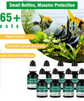 5 In 1 Aquarium Water Test Kit Keeps Your Fish Tank Hella Clean By Checking Ph Ammonia Nitrite Nitrate And Phosphate with test bottles.