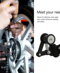 Top Notch Motorcycle Chain Tensioner Kit With Roller Guide For Off-Road Bikes Durable Iron Make Your Ride Safe And Smooth Corrosion Resistant Gear To Keep Things Tight. black chain tensioner installed on off-road bike axle