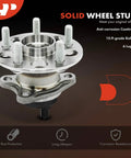Rear Wheel Bearing And Hub Assembly With ABS And 5 Lug Built Tough For Toyota Prius 2010 2015 And Prius Plug In 2012 2015