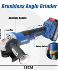 The Real Deal Cordless Angle Grinder Set With Dual Batteries delivers serious cutting power for metal stone and concrete projects.