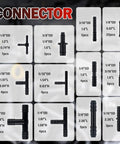 6 Pack 5 Foot Silicone Vacuum Hose Kit For Hot Rods With Massive Hose Fittings Set Including All Sizes From Tiny 1/8 Inch To Big 3/8 And 64 Connectors For Turbo Engines, connector sizes shown