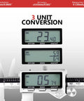 Digital Caliper 12 Inch With Rechargeable Battery And Large LCD Display, Stainless Steel Vernier Micrometer Measuring Tool showing unit conversion options