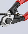 Heavy Duty Wire Rope Cutters 6 Millimeter Capacity With Opening Spring And Locking Lever Anti Fray Blade Geometry in use