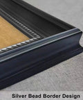 Kickass Heavy Duty Double Door Access Panel Cover With Screamin Sleek Black Beaded Frame, showing silver bead border detail.