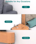 Slim Flat Plug Extension Cord With Six Outlets And Right Angle Design Gonna Save You Serious Space behind a sofa, bedside, and cabinet.