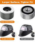 Upgraded Pipeliner Helmet Fasteners For Welding Hoods Titanium Grey Aluminum 6061 T6 Replacement Parts for secure fit