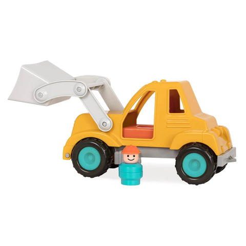 Colorful Kids Construction Bulldozer Toy With Movable Loader And Friendly Driver Durable Yellow Front End Loader Truck For Toddlers