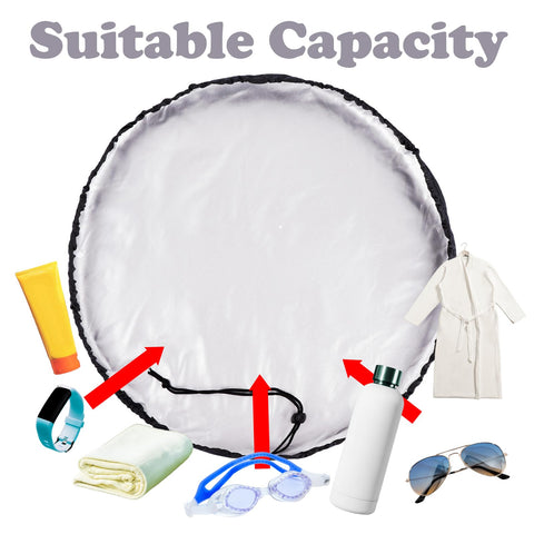 Sand Free Wetsuit Changing Mat And Lightweight Beach Bag With Storage Pockets Drawstring Tote For Surfing Camping.