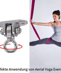 Heavy Duty Stainless Steel Ceiling Swing Hanger Wicked Smooth 360 Rotation Silent Bearing Mount for yoga exercise.