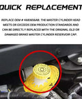 Brake Fluid Cap Replacement for Jeep Wrangler 2001-2017 Dodge Journey 2009-2020 Cherokee 2014-2020 Compass Master Cylinder Reservoir Cap OEM 4683656AB Easy Install No Fuss Durable Fit Keeps Your Brake System Sealed