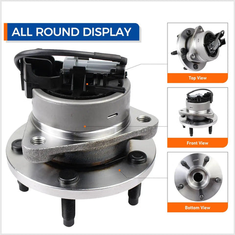 Front Wheel Bearing Hub Assembly With ABS Drop-In Replacement For 2004-2011 Chevy HHR, 5-Lug Ready To Roll display