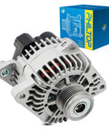 Alternator Beefed Up For Kia Sorento 2011 2012 2.4L Santa Fe 2010 2012 2.4L Sonata 2011 2014 2.0T Optima 2012 2013 2.0T 12V 110 Amp 6 Groove Pulley Replace 11493N with packaging