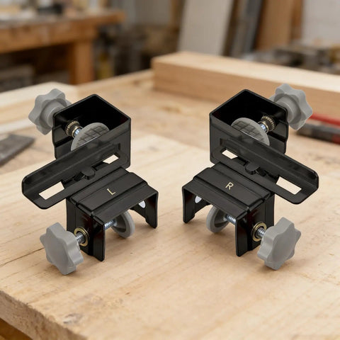 Stainless Steel Adjustable Drawer Front Clamps Set For Quick No-Fuss, Secure Install In Furniture Making And Cabinet Projects
