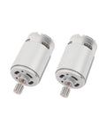Dual Pack 550 24V Electric Motor For Kids Ride On Cars with 40,000 RPM, durable copper windings, visible replacement gearbox parts.