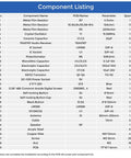 Component listing of FM Radio Kit For Learning And DIY Soldering Practice 87 To 108MHz Adjustable Radio Module Ideal For College High School Education Home Office And Hobbyist Projects Hands On Electronics, detailing parts like resistors, capacitors, and IC sockets.