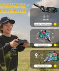 Child using controller with Remote Control Airplane With Three Batteries, Foam RC Plane for Kids and Adults, beginner-friendly features.
