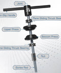 Bucklos bike headset press-in tool with non-slip handle and screw rod