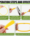 Steps to splice Fifty Foot Hollow Round Belt With Three Eighths Inch Diameter High Performance Flexible Polyurethane Drive Belt.
