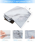 Just Peel And Stick Subway Tile Backsplash Kit 3x6 Inches Durable White Granite stack and features
