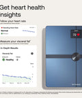 Smart Body Scale For Precise Weight And Fat Percentage, Full Body Composition Readouts with heart rate display and health insights