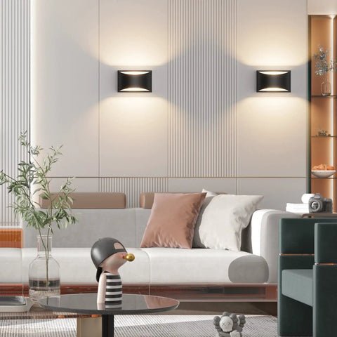 Modern Indoor Wall Sconce Light Up And Down Mount With 9W LED G9 Bulbs Included Warm White 3000K for living room wall decor