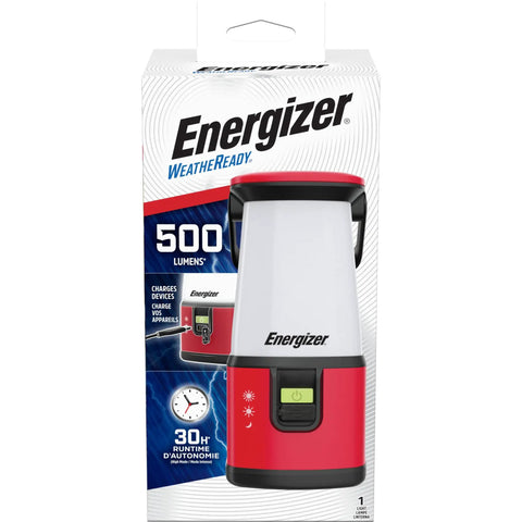 Packaging of WeatherReady 360 Degree LED Camping Lantern Pro Ultra Bright Battery Powered Tent Light IPX4 Water Resistant