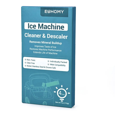 Pro Grade Ice Maker Cleaner And Descaler Powder With Organic Citric Acid, 4 Uses, Individually Packed, 4 oz box