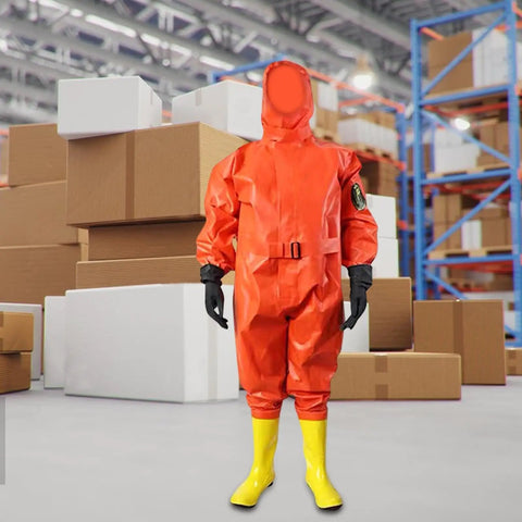 Top Shelf Lightweight Chemical Protective Coverall For Women With Sick Rubber Fabric Integrated Hood Killer Fire And Farm Safety Gear In Bright Orange Fits Every Frame Like A Glove