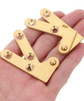 Brass Hidden Pivot Door Hinges Set With Smooth Quiet Operation For Wood Glass And Metal Doors Concealed Shaft Hinge System