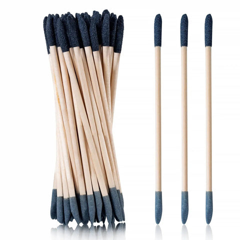 30 Piece Double Ended Sanding Sticks For Tiny Nooks And Holes, Pro Grade Fine Detail Polish Kit With 120 And 280 Grit For Plastic Models, Wood, And Metal, Snug Grip For Precision Sanding displayed.