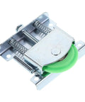 Heavy Duty Sliding Closet Door Hardware Roller Kit For Wardrobe And Cabinet Doors With Steel Frame And Nylon Reinforced Fiber Bearings For Quick Install No Sweat Getting Perfect Smooth Gliding Action For Any Household Home Project Upgrade Today. green roller with steel frame and spring