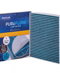 Cabin Air Filter PC99204X Fits 2018-2024 Volkswagen Tiguan, 2019-2025 Jetta, box beside filter showcasing four-stage filtration