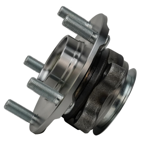 Side view of Front Wheel Bearing Hub Assembly Replacement For Nissan Rogue 2008 Through 2013 And Rogue Select 2014 Through 2015 Sentra 2007 Through 2012 5 Lug Front Hub Bearing Unit Direct Fit Easy Install Durable Wheel Hub For Smooth Ride