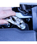Using Compact 4.5 Inch Mini Pliers With Locking Jaws Rust Resistant Stainless Steel Sturdy Multifunctional Clamping Tool