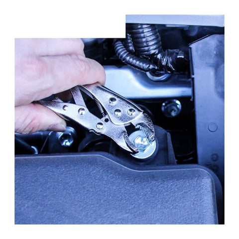 Using Compact 4.5 Inch Mini Pliers With Locking Jaws Rust Resistant Stainless Steel Sturdy Multifunctional Clamping Tool