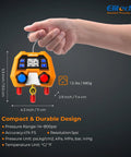 Digital HVAC Manifold Gauge Set DMG2SE With Hoses And R410A Adapters For Fast Onsite Diagnostics No Nonsense Readouts Instant High And Low Side Saturation Readouts And Precise System Troubleshooting, compact handheld unit 5.3 inch