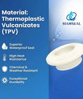 TPV material 3/4 Inch Bulkhead Fitting for Tanks and Hoses, leak proof, high heat resistant, chemical and weather resistant