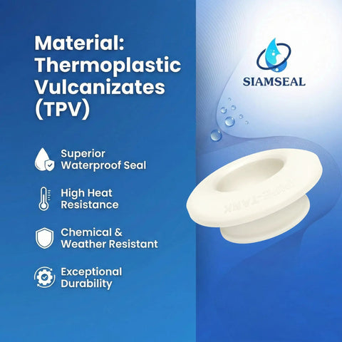 TPV material 3/4 Inch Bulkhead Fitting for Tanks and Hoses, leak proof, high heat resistant, chemical and weather resistant