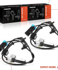 Fresh Solid Front Axle ABS Wheel Speed Sensors Left And Right Pair for Chevy Silverado GMC Sierra Hummer H2 2007-2013.