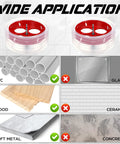 6-1/8 Inch Hole Saw Kit For Recessed Lights And Can Lights With Dust Bowl Dust Collection, material compatibility chart