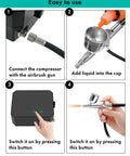 All In One Airbrush Kit With Air Compressor Pro Grade High Pressure Performance For Painting Modeling Cake Decorating And Makeup tutorial
