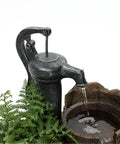 Outdoor Cascading Water Fountain With Pump Included For A Chill Backyard Oasis, Durable Polyresin And Fiberglass Garden Feature