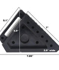 Solid Rubber Wheel Chocks With Traction Ribs For That Tire Grip And A Handy Handle For Quick Positioning Built Tough To Keep Your Ride Secured On Slopes