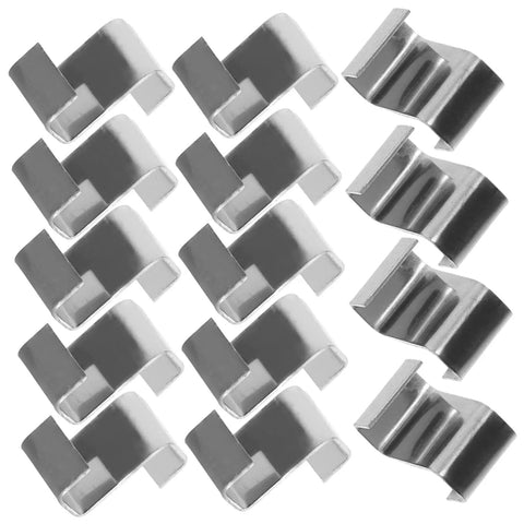 DIY Friendly Stainless Steel Glazing Clips For Greenhouse Set Of Five With Twenty Five Clips Per Set Easy Install Kit Durable Clamp For Glass And Polycarbonate Panels