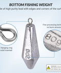 Drop Shot Fishing Weights Kit For Bass Heads Raindrop Shaped Lead Sinker Set Fast Sinking Corrosion Resistant For Freshwater And Saltwater Fishing Gear.