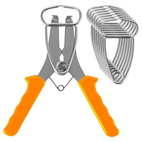 8 Piece Stainless Steel Spring Clamp Spreader Set For Fast Woodworking And Picture Frame Assembly Perfect For Trim Molding DIY Projects Quick Joint Fit With Easy One Hand Operation On The Job, stainless steel clamp spreader with 8 miter clamps