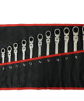 Heavy Duty Spanner Set With Ratchet Wrenches 12 Piece Universal Car Repair Tools Kit Anti Rust Chrome Plated Finish
