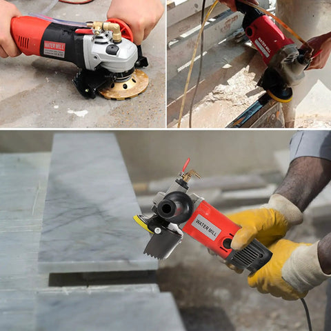 Powerful 1400W Wet Polisher Grinder With 110V Operation 4 Inch Variable Speed Stone Polisher Kit Pro Grade used on stone surfaces