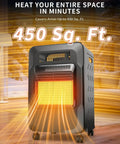 18000 BTU Propane Heater For Indoor And Outdoor Use, 3 Adjustable Heat Settings, portable space heater in a room