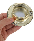 Four Pack Concealed Sprinkler Head Decorative Covers Heavy Duty Iron Protective Plates Built Tough For Outdoor Lawn Irrigation Systems, close-up view of a cap.